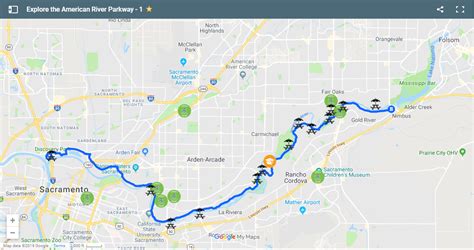 american river fishing map.